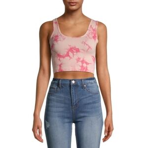 NWT No Boundaries Seamless Reversible Tie Dye Cami Bra Top